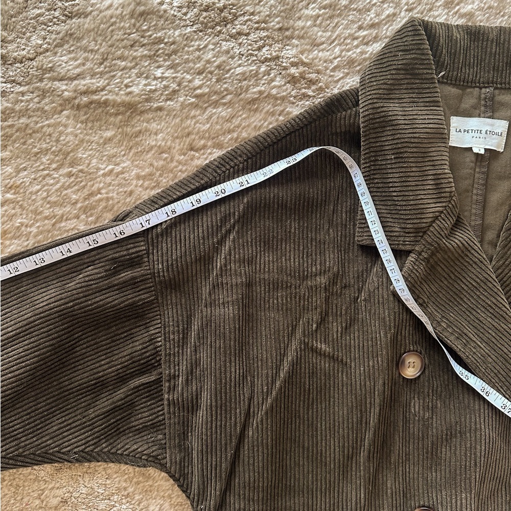 La Petite Étoile Women's Corduroy Long Coat - Picture 12 of 12